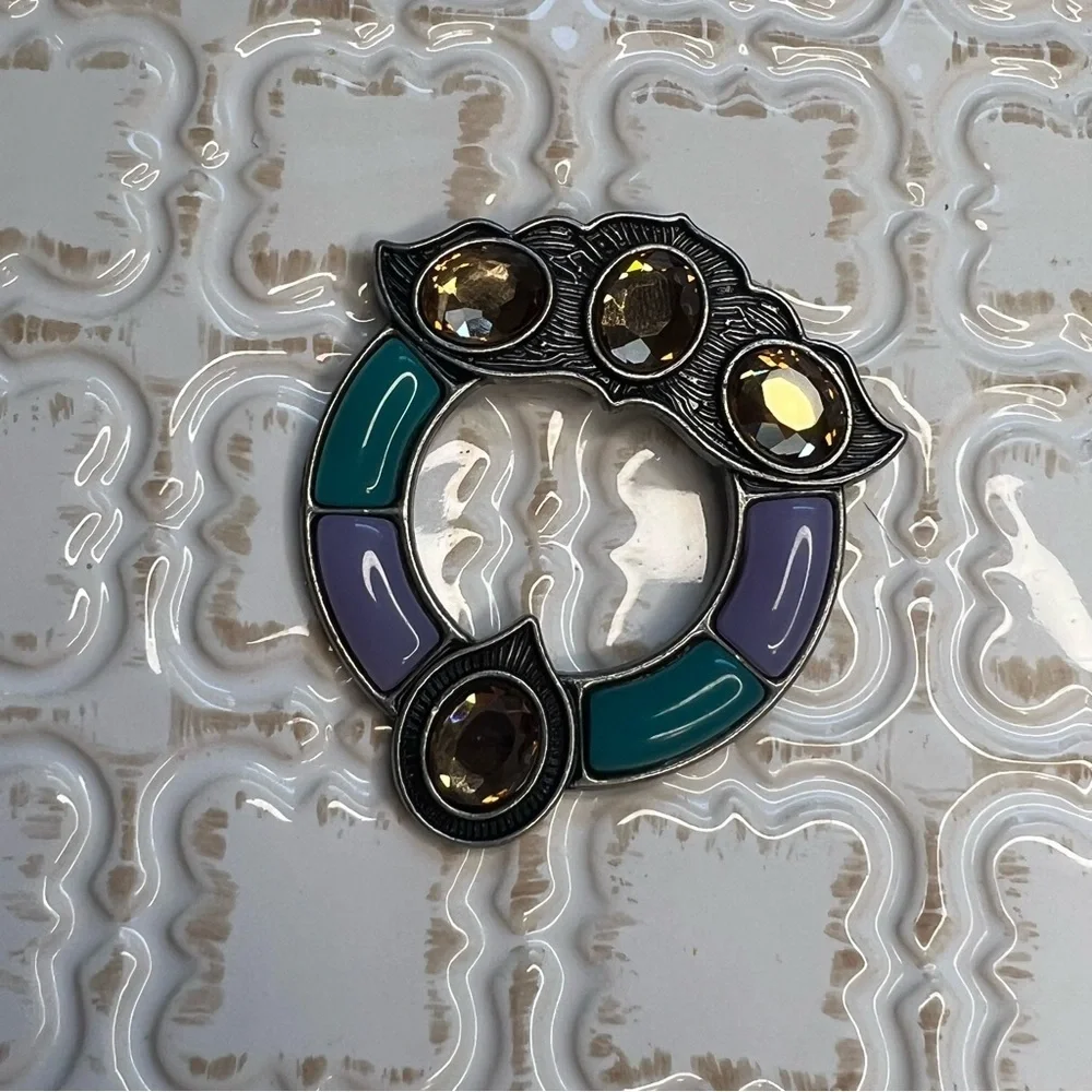Harry Potter Inspired Ravenclaw Diadem Brooch Pin – Jeweled Cosplay Accessory